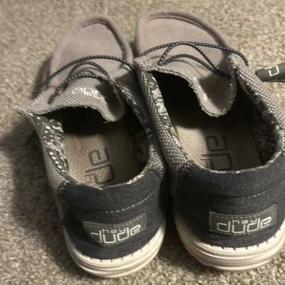 Hey Dude Men's Grey Casual Shoes size 12 - Picture 2 of 4
